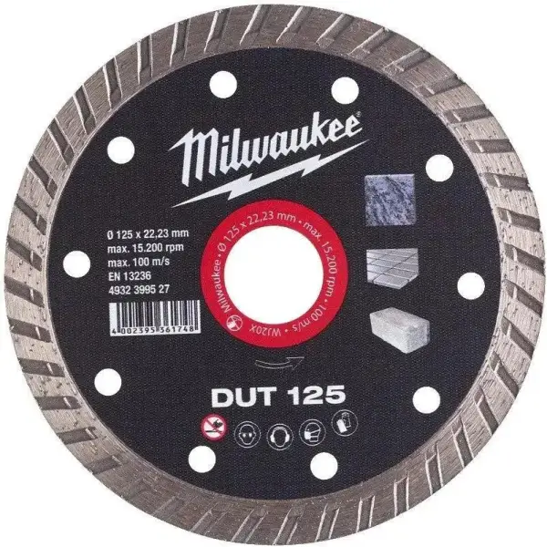 Milwaukee DUT 125 x 22,23 x 2,3 mm Diamantschijf - 4932399527