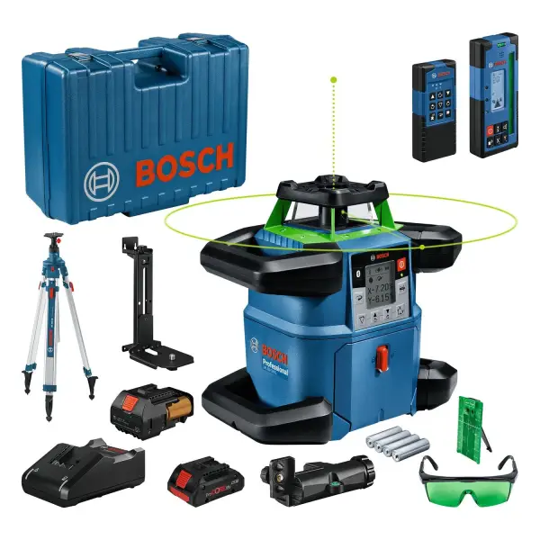 Bosch Professional PRO GRL 650 CHVG + RC 6 + WM 6 + BT 170 HD + GR 500 Rotatielaser groen in koffer - 06159940PR