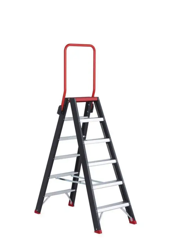 Altrex 2 x 6 treden 140 cm stahoogte Taurus Dubbel oploopbare trap - 192606