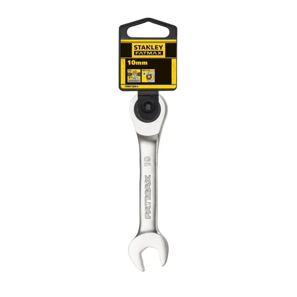 Stanley 10mm Stubby Ringsteeksleutel met ratel - FatMax - FMMT13098-0