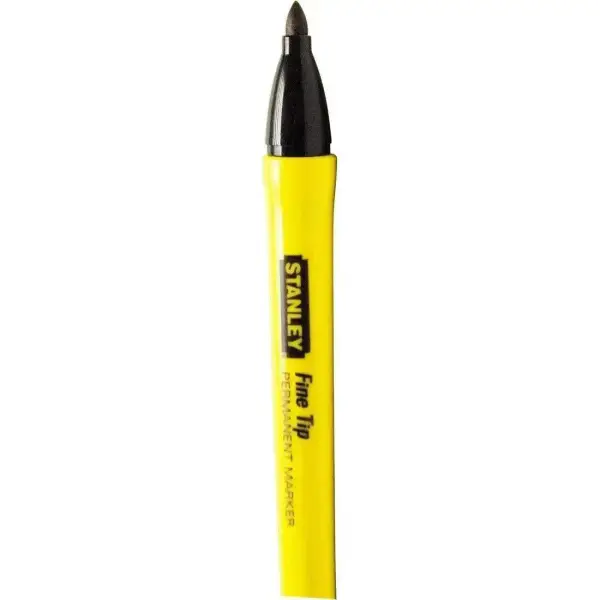 Stanley Markeerstift Fijne Tip Zwart - 0-47-316