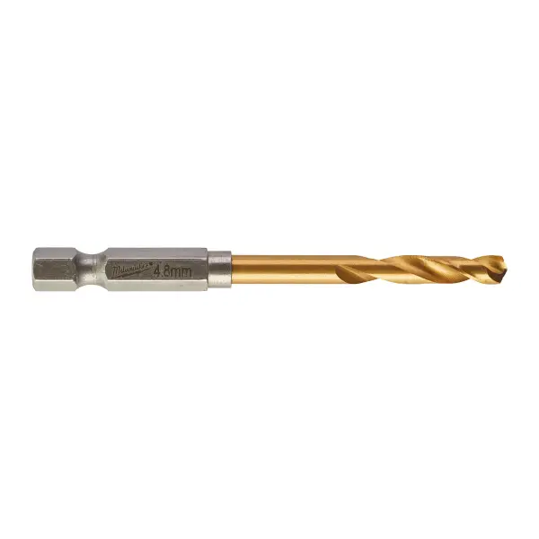 Milwaukee Metaalboor HSS-G Ti. SHOCKWAVE RED HEX 4,8 mm - 48894711