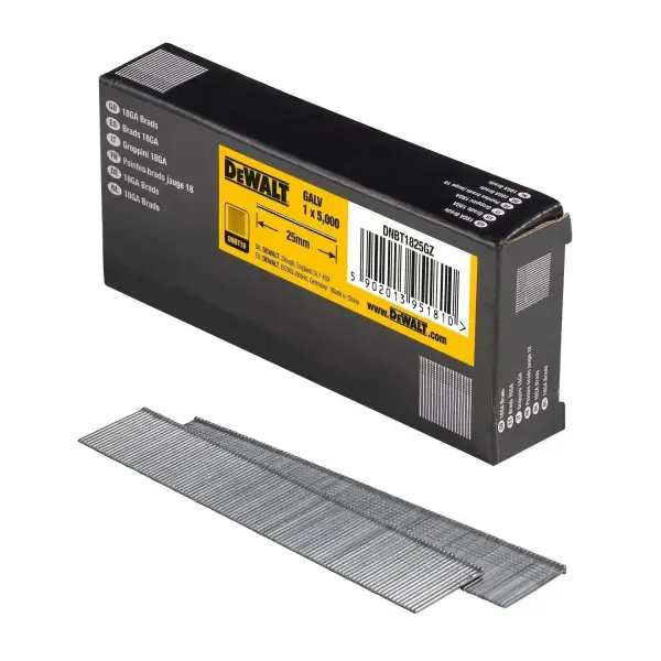DeWALT 1.25x25mm (5000 stuks) 18 Gauge GAL Spijkers - DNBT1825GZ