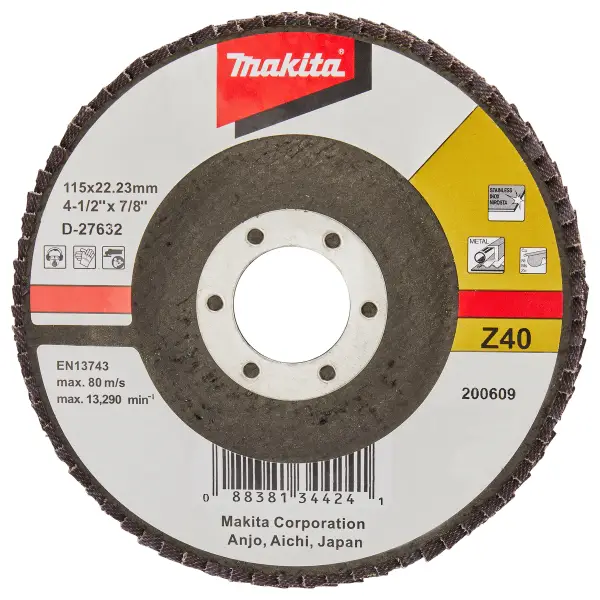 Makita Z40 115mm Lamellenschuurschijf - D-27632