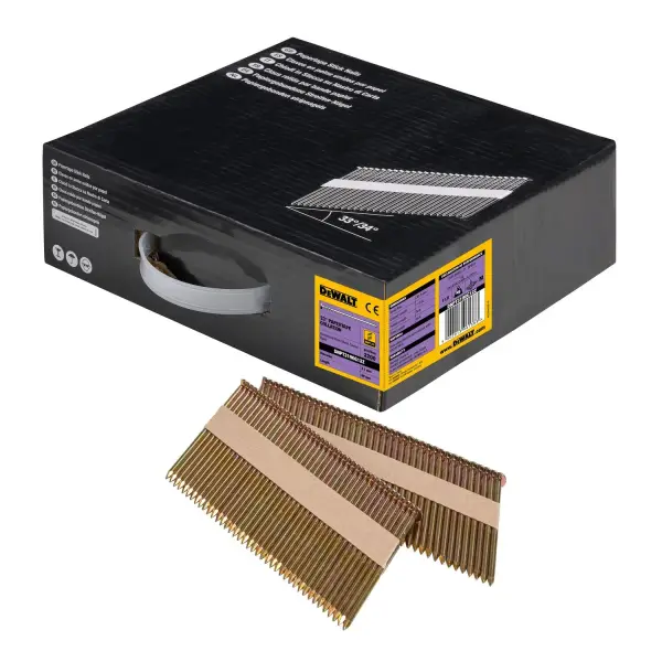 DeWALT 3.1x90mm 33º Papiergebonden Spijkers Verzinkt / Recht (2200 stuks) - DNPT3190G12Z