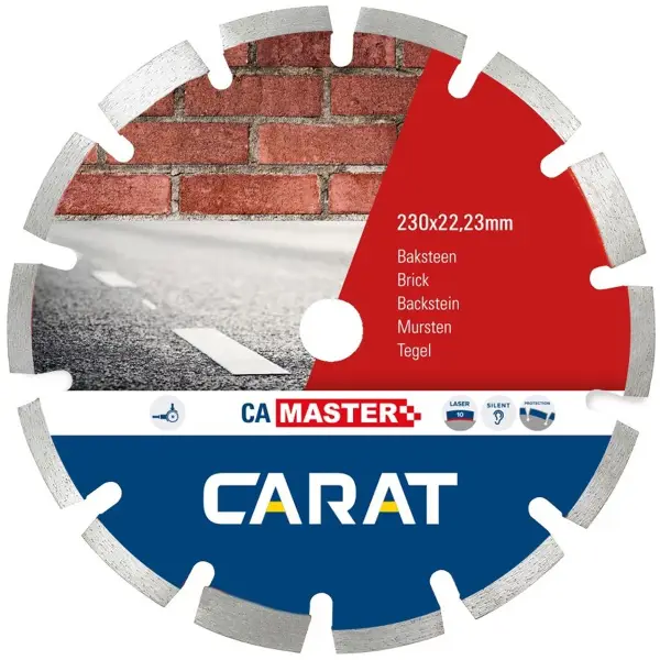 Carat Diamantzaag baksteen / asfalt CAM Ø 150 mm, asgat 22,23 mm - CAM1509000