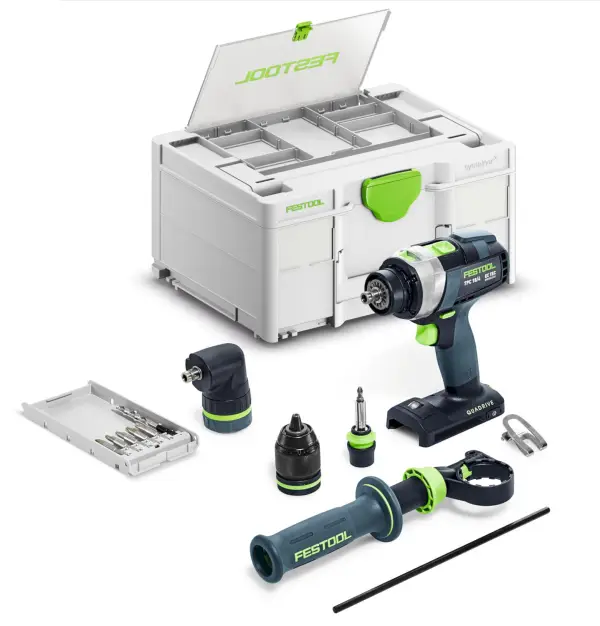 Festool TPC 18/4 I-Basic-Set QUADRIVE Accu klop-/schroefboormachine 18V Basic Body in Systainer - 577625