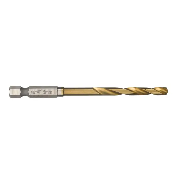 Milwaukee Metaalboor HSS-G Ti. SHOCKWAVE RED HEX 5 mm (10 stuks) - 4932478180