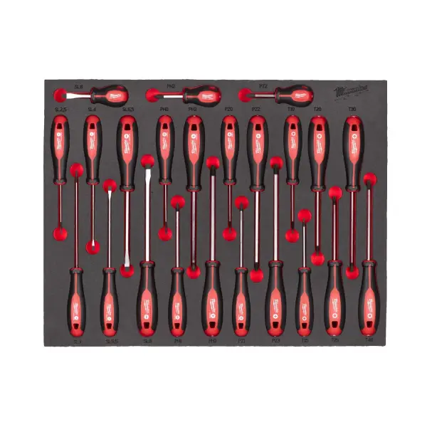 Milwaukee 23-delig Foam inlay Tri-Lobe schroevendraaierset - TOOLGUARD™ - 4932479830