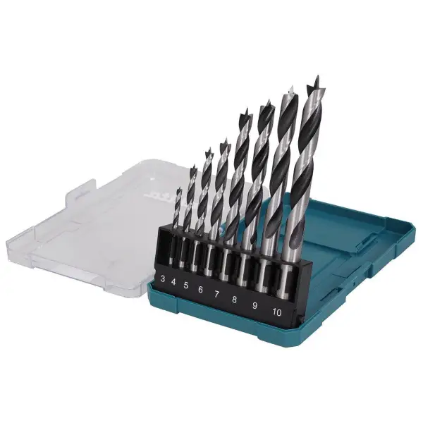 Makita 8-delig Ø 3-10mm Houtborenset in Cassette - D-77257