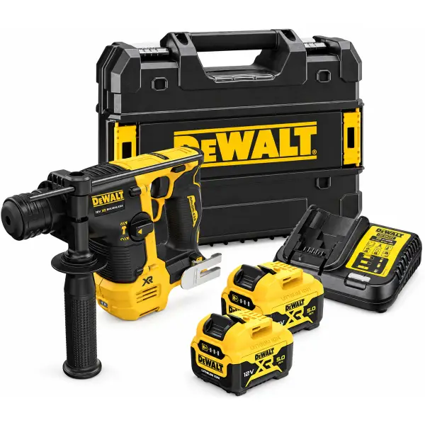DeWALT DCH072P2 12 V XR SDS-Plus Combihamer 1,1 J 2x 5,0 Ah met Lader en Koffer