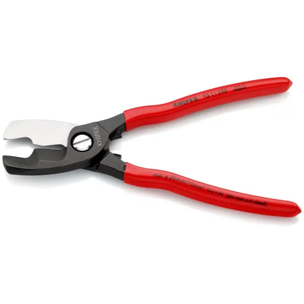 Knipex 200mm Kabelschaar met dubbele snijkanten en kunststof grepen | geatramenteerd - 95 11 200