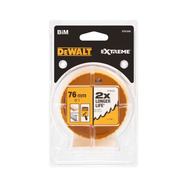 DeWALT 76mm Gatzaag BiMetaal - DT90330