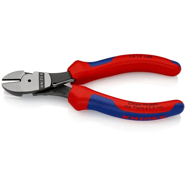 Knipex 160mm Kracht-Zijsnijtang met veer - 74 12 160