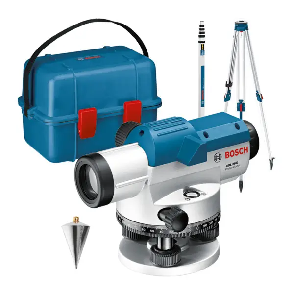 Bosch Professional PRO GOL 26 D + BT 160 + GR 500 Optisch nivelleertoestel (360 graden) - 0601068002