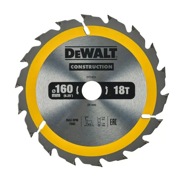 DeWALT 184 x 2,6 x 16 mm 28-tands Cirkelzaagblad Hout | Extreme - DT4031