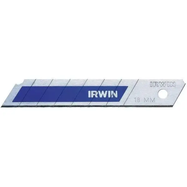 Irwin 18mm Bi-metaal blauw Reserve Afbreekmesjes (8 stuks) - 10507103