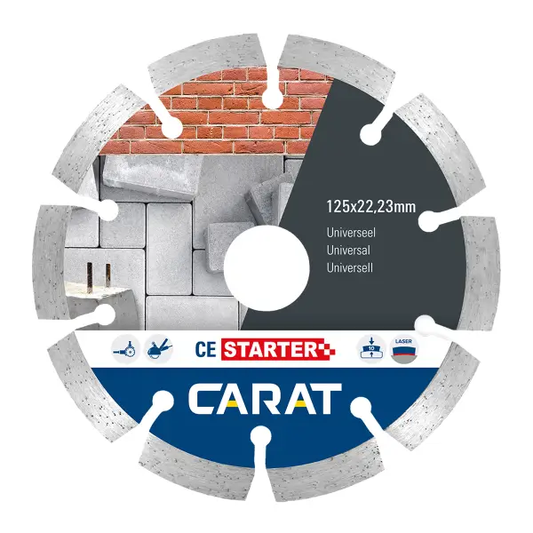 Carat Diamantzaag universeel CES Ø 125 mm, asgat 22,23 mm - CES1253000