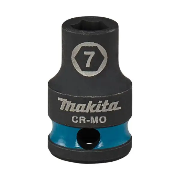 Makita 7 x 28 mm 3/8" Impact Black Krachtdop - E-15883