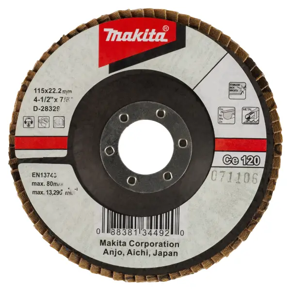 Makita 115mm Lamellenschuurschijf Ce120 - D-28329