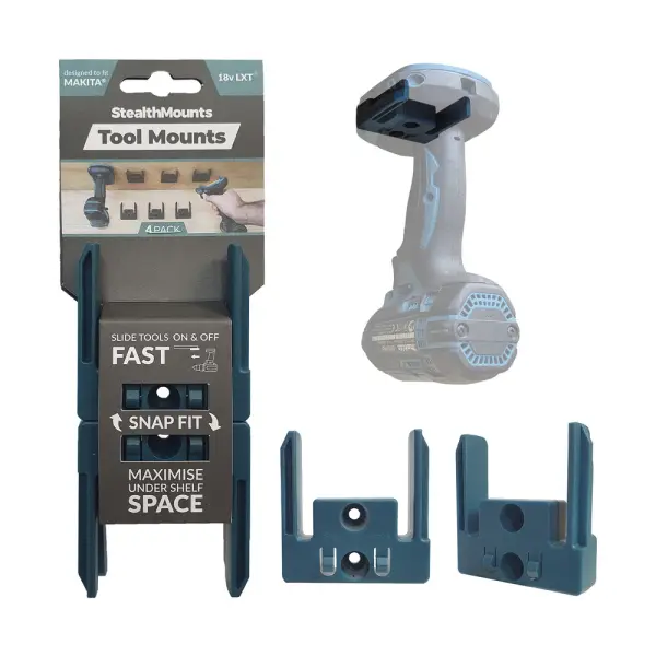 StealthMounts 18V Machinehouder voor Makita LXT - Blauw - TM-MK18-BLU-4