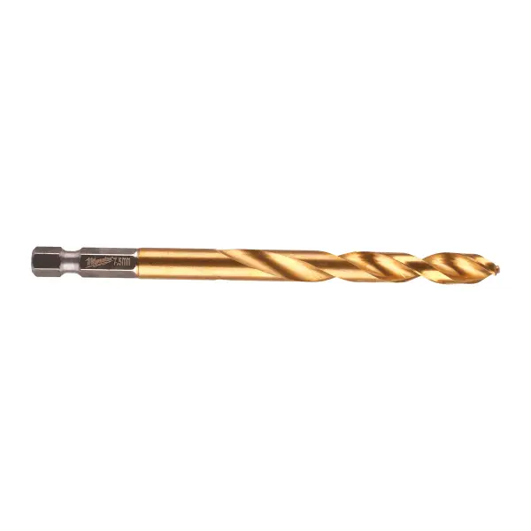 Milwaukee Metaalboor HSS-G Ti. SHOCKWAVE RED HEX 7,5 mm - 48894718