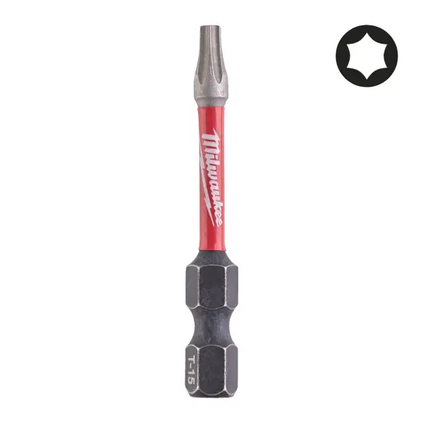 Milwaukee SHOCKWAVE™ TX15 x 50 mm Schroefbit (1 stuk) - 4932451286