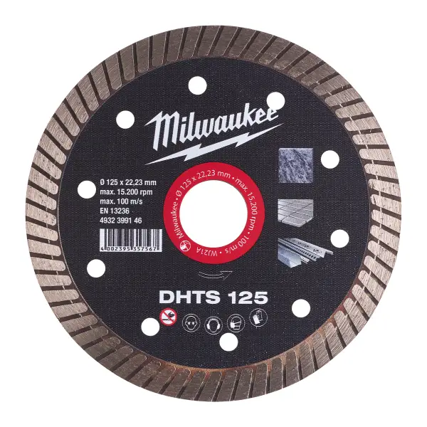 Milwaukee DHTS 125 x 22,23 x 1,2 mm Diamantschijf - 4932399146