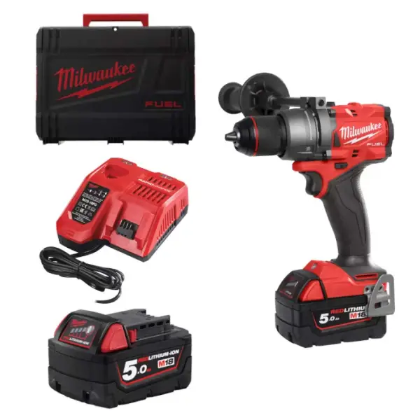 Milwaukee M18 FUEL™ FPD3-502X Accu klop-/schroefboormachine 18V 5.0Ah in HD-Box - 4933479860