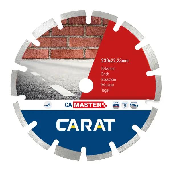 Carat Diamantzaag baksteen / asfalt CAM Ø 230 mm, asgat 22,23 mm - CAM2303000