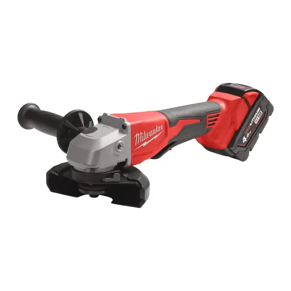 Milwaukee M18™ BLSAG125XPD-402X 125mm Accu Haakse Slijper Veiligheidsschakelaar 18V 4,0Ah in HD-Box - 4933492646