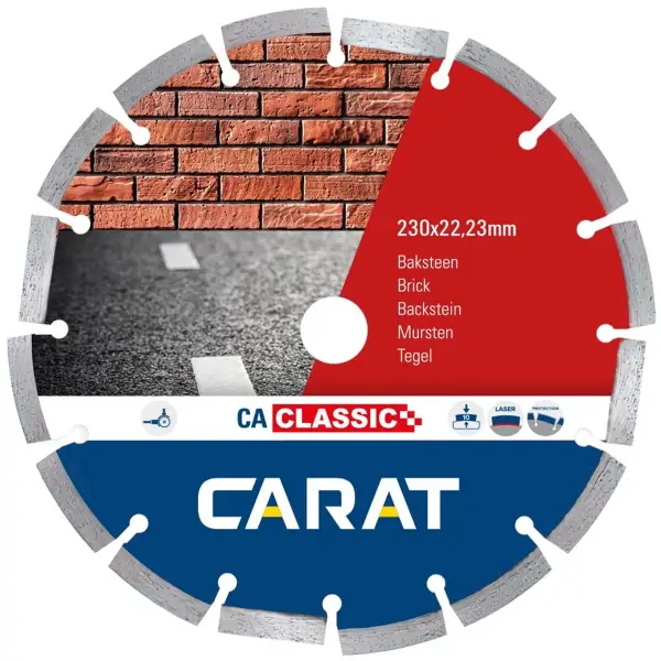Carat Diamantzaag baksteen / asfalt CAC Ø 150 mm, asgat 22,23 mm - CAC1509000