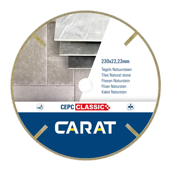 Carat Diamantzaag galvano CEPC Ø 230 mm, asgat 22,23 mm - CEPC230300