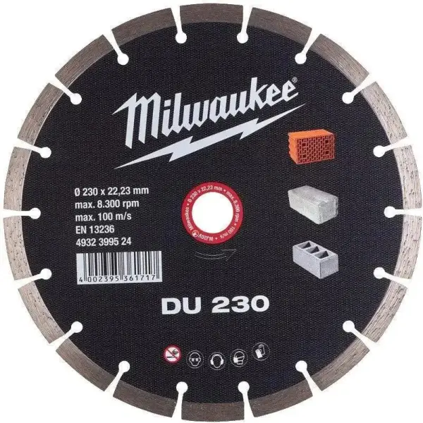 Milwaukee DU 230 x 22,23 x 2,6 mm Diamantschijf - 4932399524