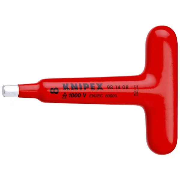 Knipex 120mm 8mm T-greep inbus VDE - 98 14 08