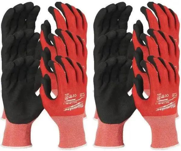 Milwaukee M Snijklasse 1gedimde handschoenen. 12 Pack Cut Level 1 Handschoenen-M / 8 - 4932471614