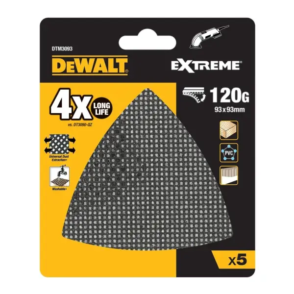 DeWALT K120 93 x 93 mm Schuurgaas (5 stuks) - Mesh - DTM3093