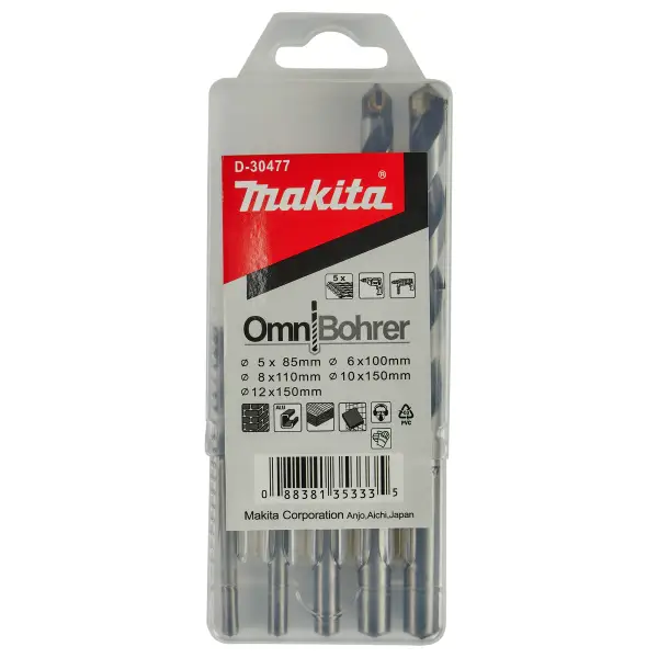 Makita 5-delig Multiboorset - D-30477