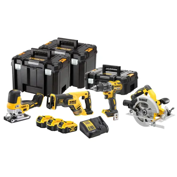 DeWALT DCK480P3T Accu combiset 4-delig 18V XR 5.0Ah in TSTAK