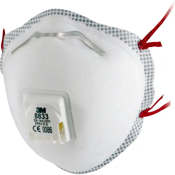 3M FFP3 Stofmasker 8833 Wegwerp (10 stuks) - 8833