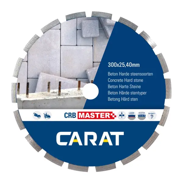 Carat Diamantzaag beton CRBM Ø 300 mm, asgat 20,00 mm - CRBM300200
