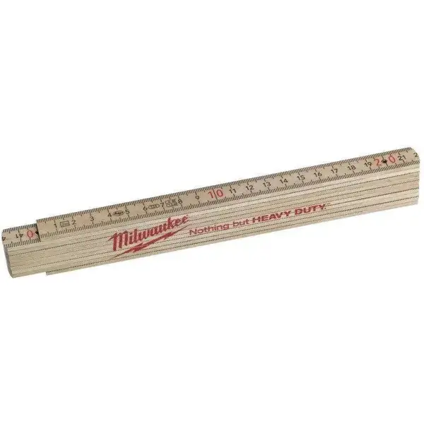 Milwaukee 2m Dunne houten vouwmeter Slim Wood Vouwmeter - 4932459303
