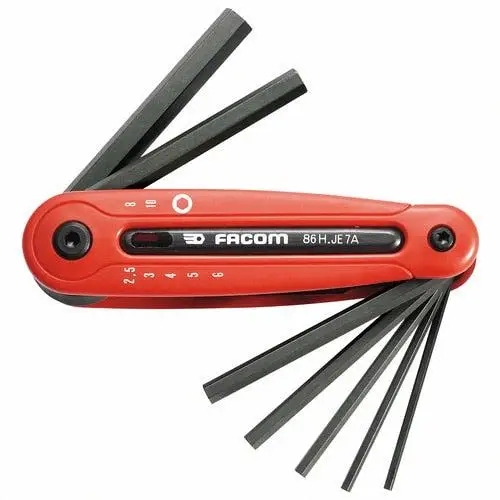 Facom 2,5-10mm Inbussleutelset Inklapbaar - 86H.JE7A