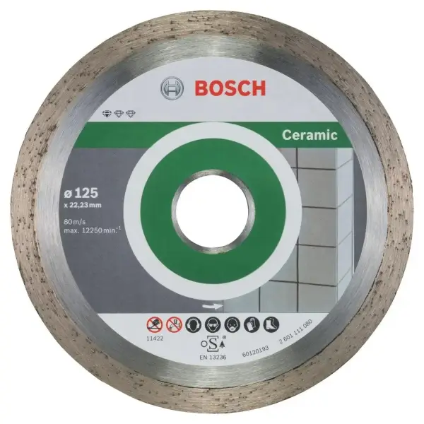 Bosch 125x22,23mm Standard for Ceramic Diamantdoorslijpschijf - Professional - 2608603232