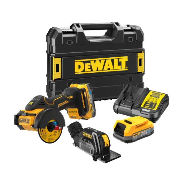 DeWALT DCS438E2T Accu slijpmachine 76mm 18V XR 1.7Ah POWERSTACK in TSTAK