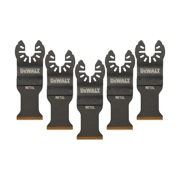 DeWALT 31x43mm Multitool Titanium Zaagblad BiM tbv Metaal (5 stuks) - DT20727