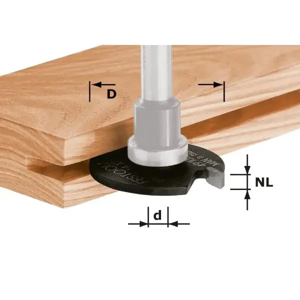 Festool 40,0x2,5mm Schijfgroeffrees - HW D40x2,5 - 491056