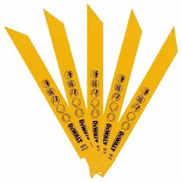 DeWALT 203mm Reciprozaagblad metaal (5 stuks) - DT2354