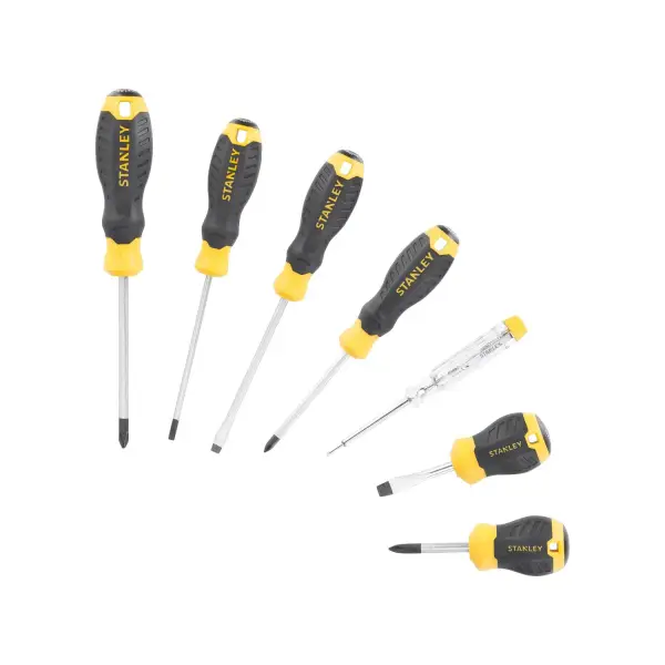 Stanley 6-delig CUSHION GRIP™ Schroevendraaierset PH / SL / Spanningszoeker - STHT16166-0