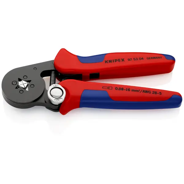 Knipex 272 mm Zelfinstellende krimptang voor adereindhulzen met zij-invoering - 97 53 04 SB